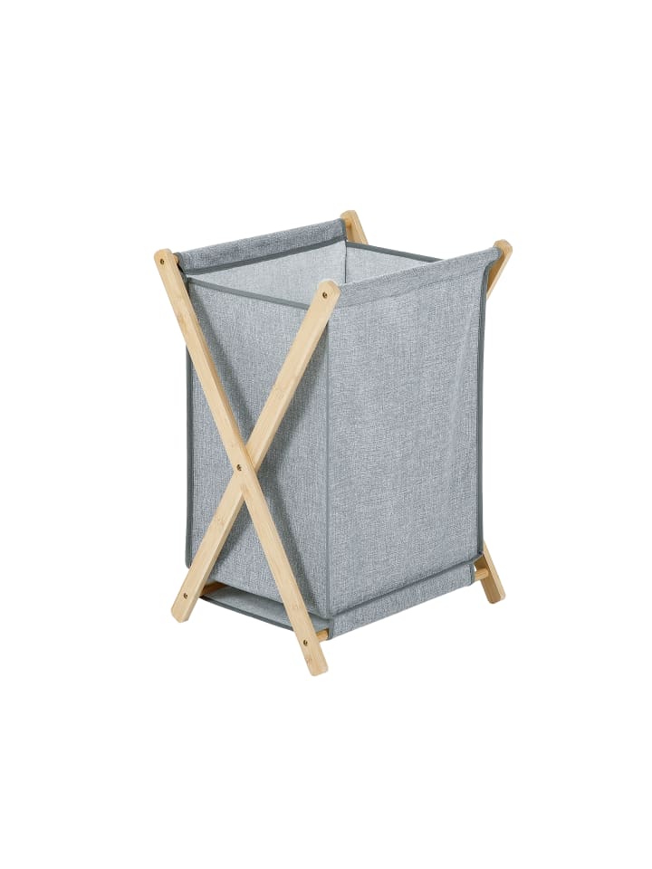 axentia Wäschebehälter, Bambus, Polyester günstig kaufen onesize