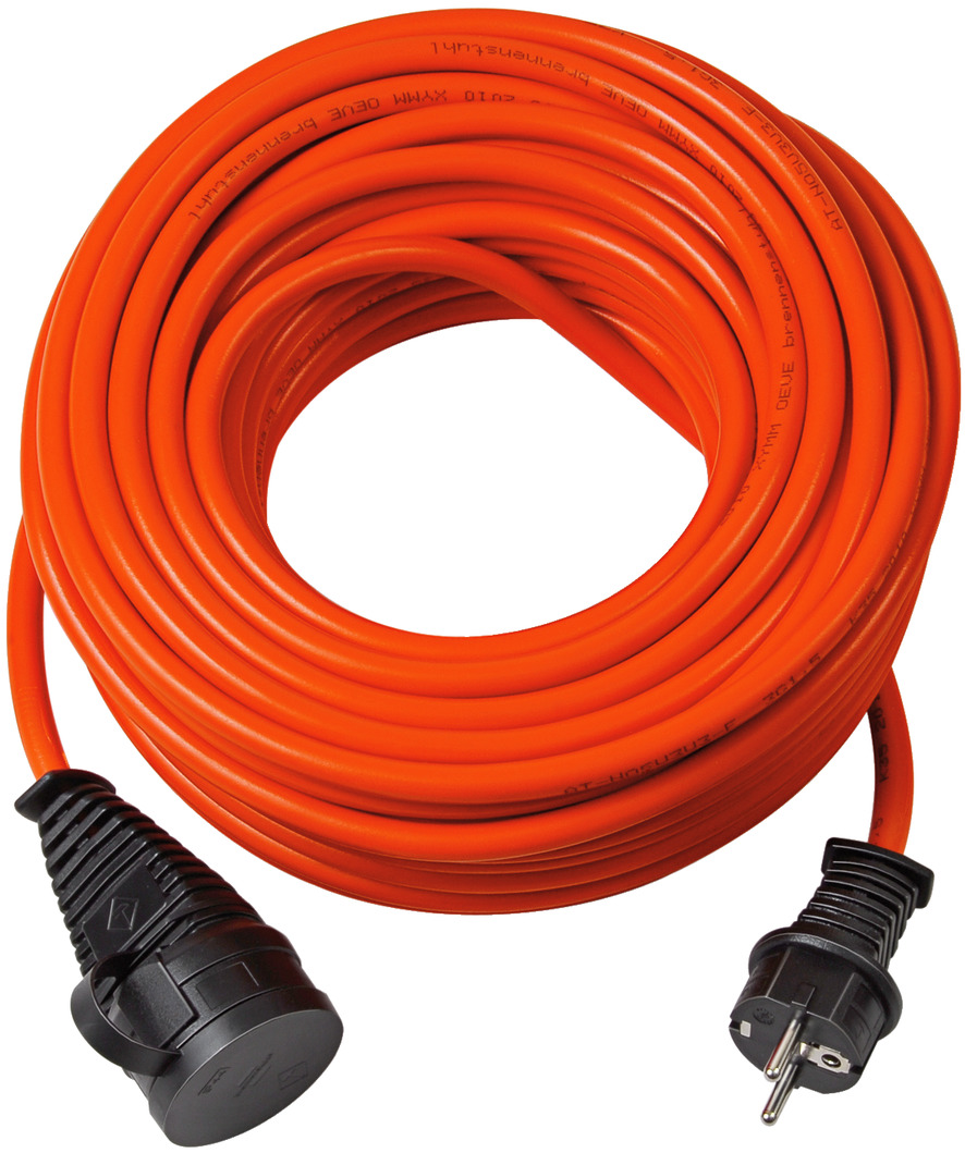 Brennenstuhl 1169970 BREMAXX Verlängerungskabel IP44 40m AT-N05V3V3-F 3G1.5 orange