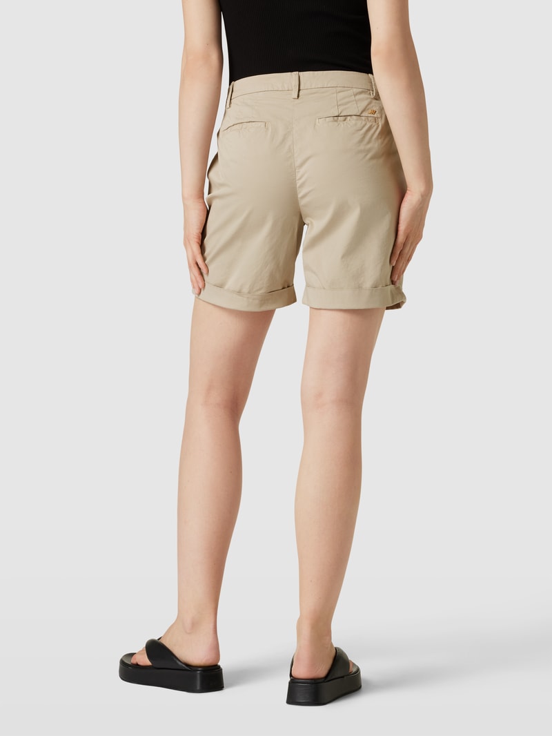 Straight Fit Bermuda mit Anhänger in metallic Modell 'JACQUELINE' in beige