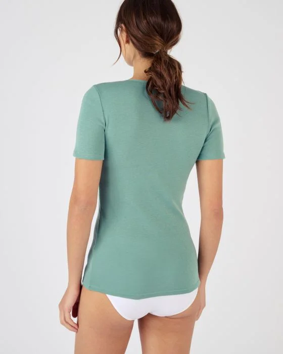 T-shirt manches courtes fine côte Thermolactyl