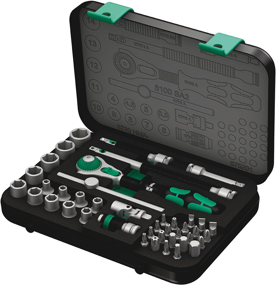 Wera 8100 SA 2 Zyklop Speed-Knarrensatz 1/4