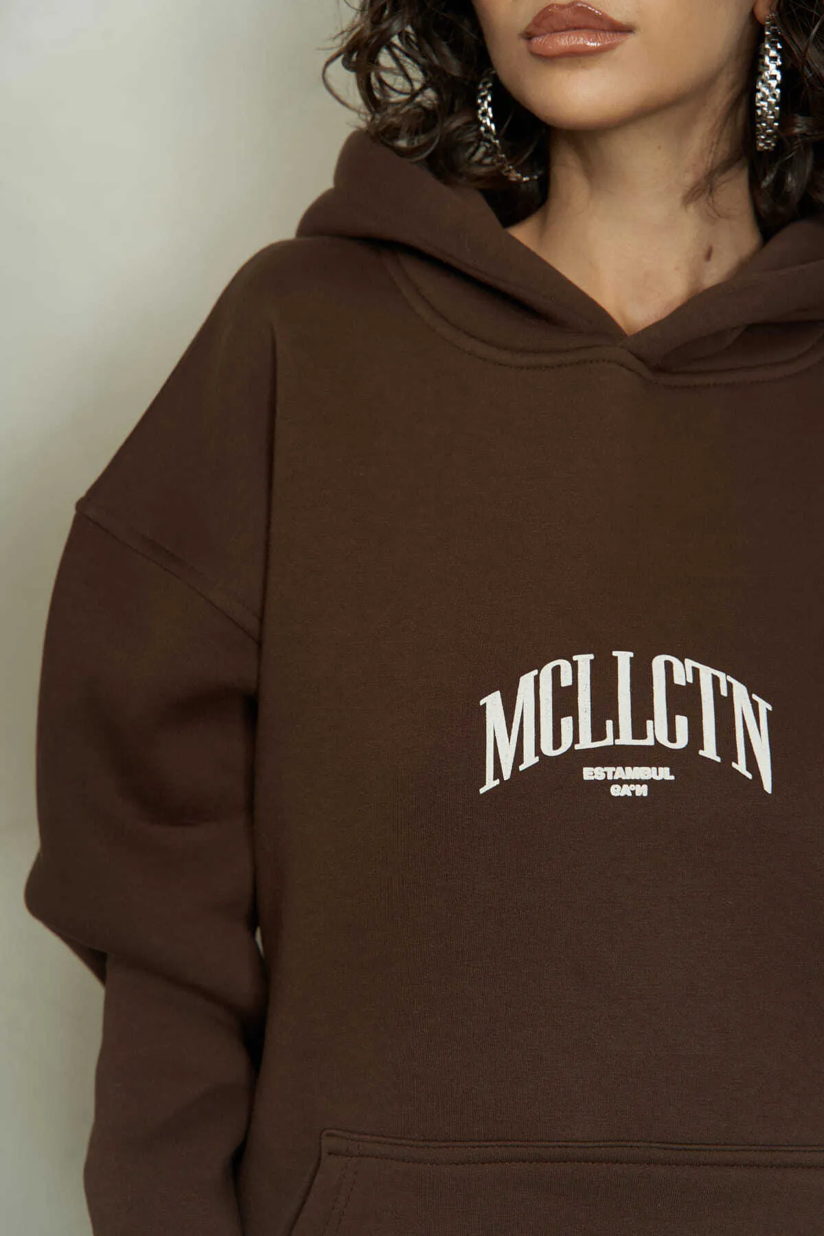 MCLLCTN  Braunes Estambul-Trainingsanzug-Set