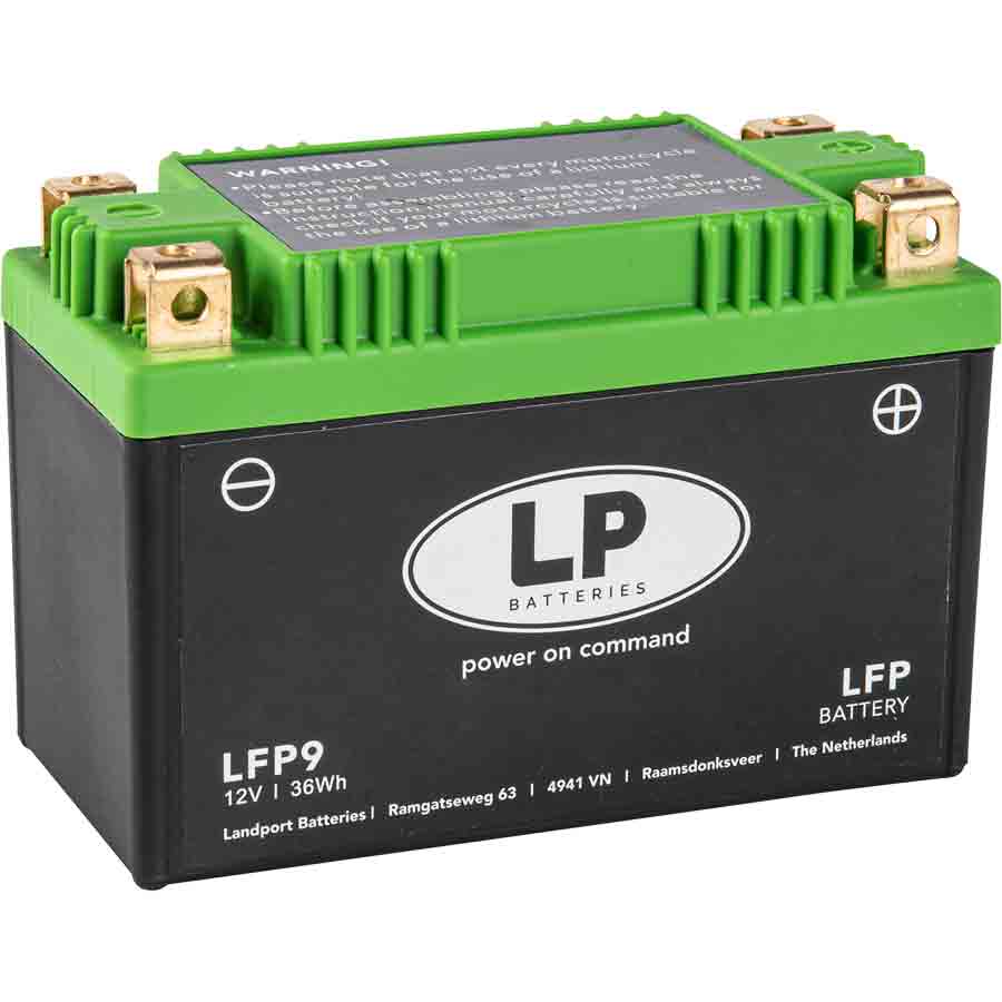 Landport LFP9 Lithium-Ionen Motorrad Batterie, 12V - ATU