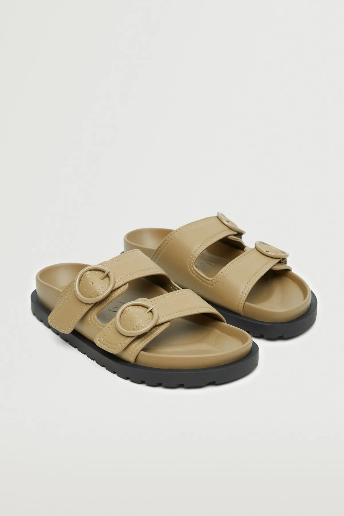 MANGO  Sandalette - Beige - Flacher Absatz