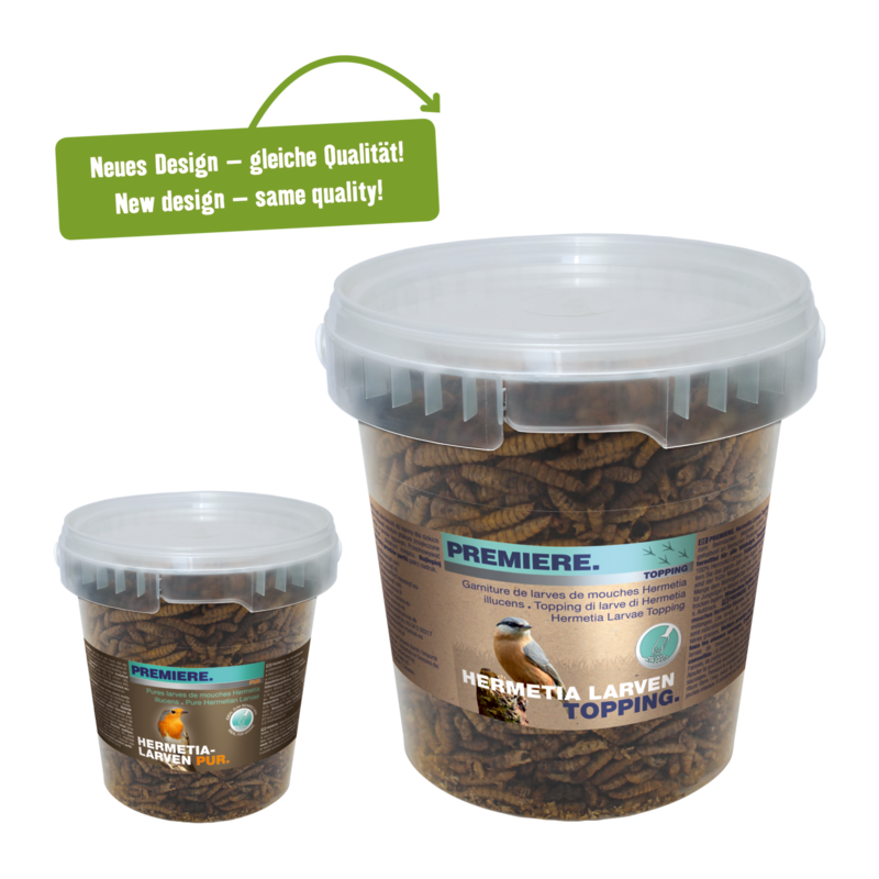 PREMIERE Wildvogelfutter PREMIERE Hermetia Larven Topping 175g