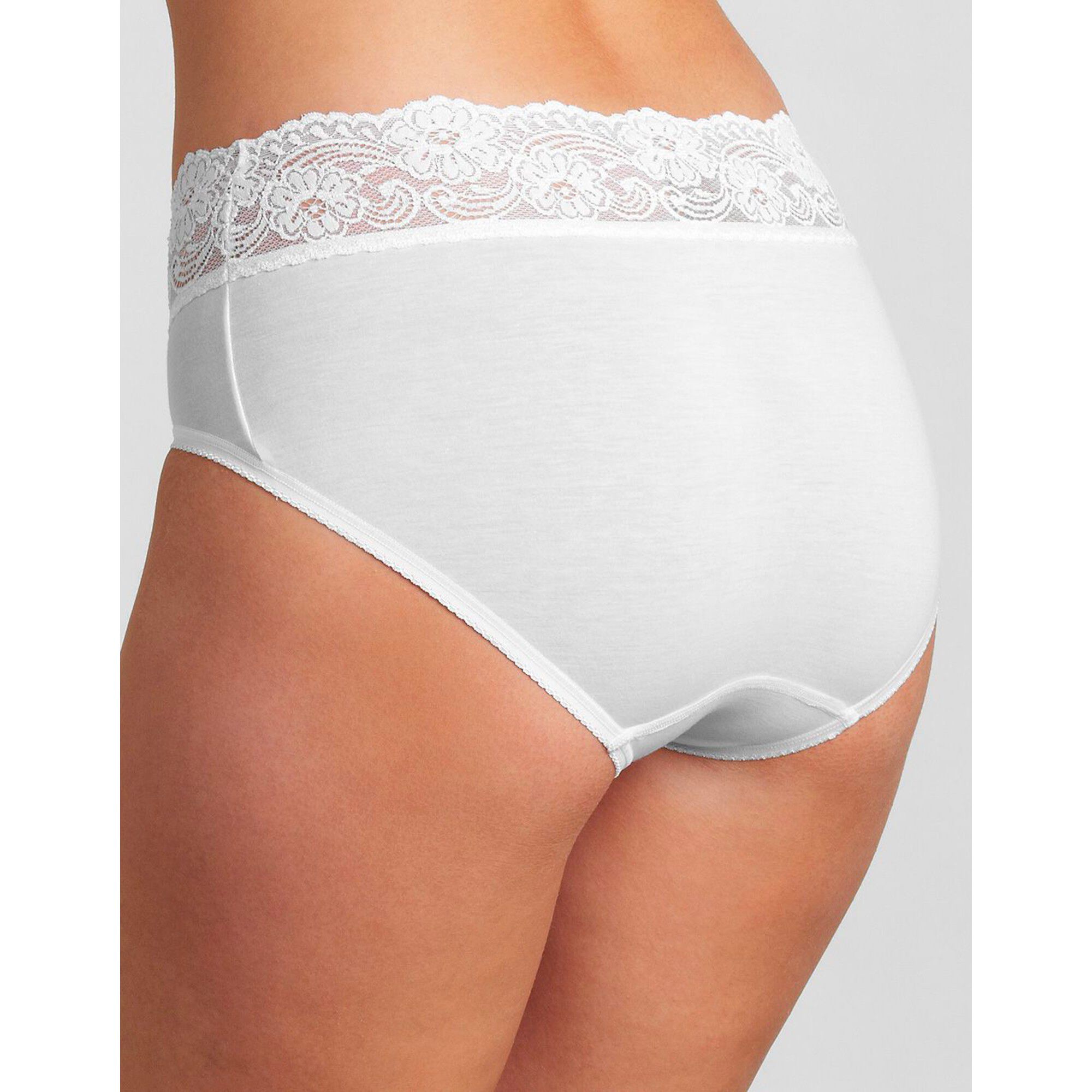 Slip coton et dentelle forme midi Romance
