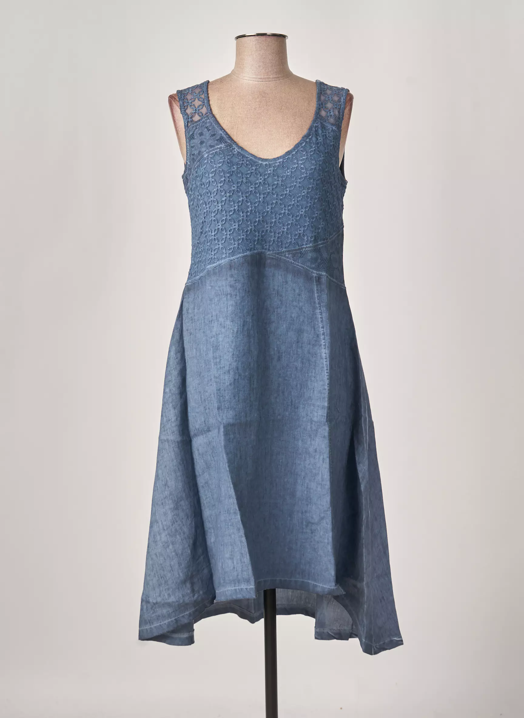 Maloka Robes Mi Longues Femme couleur bleu