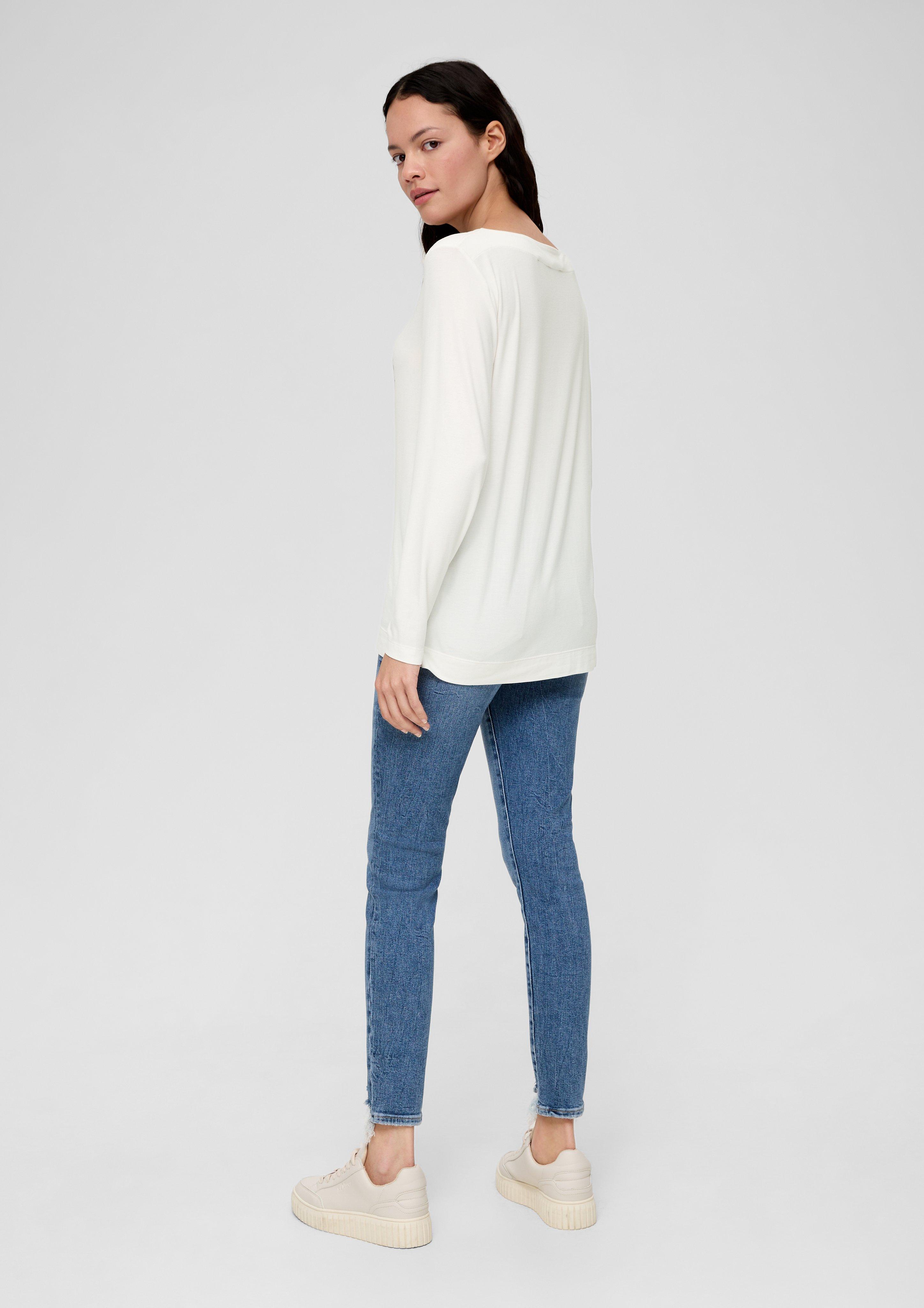 Longsleeve aus Viskosestretch  2136108-02D0
