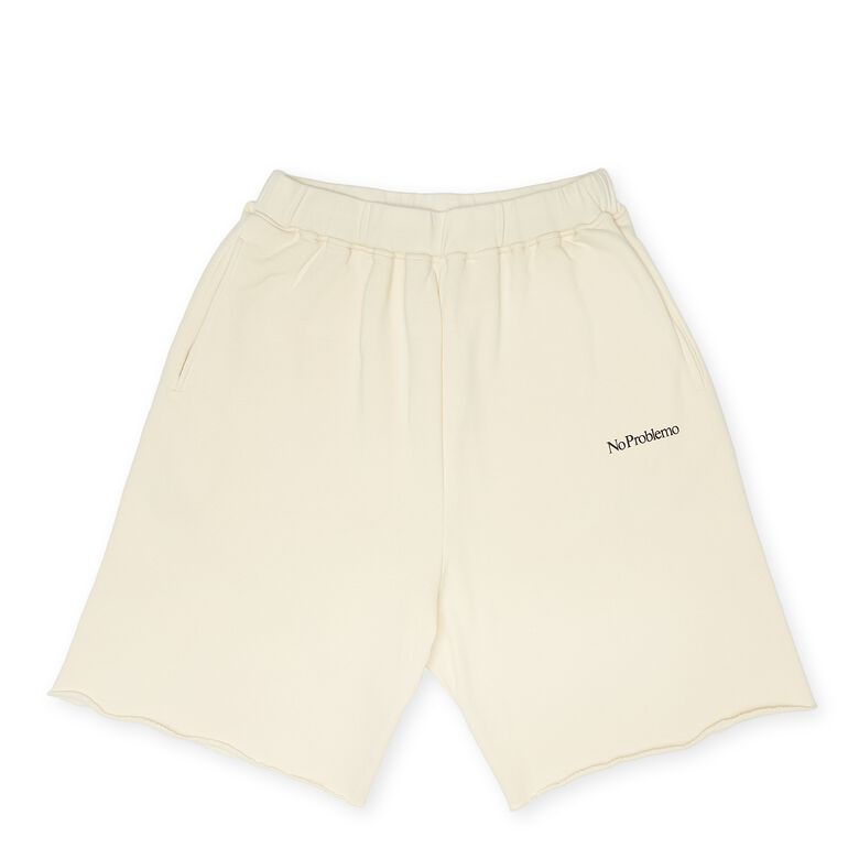 No Problemo Mini Problemo Sweatshort ecru