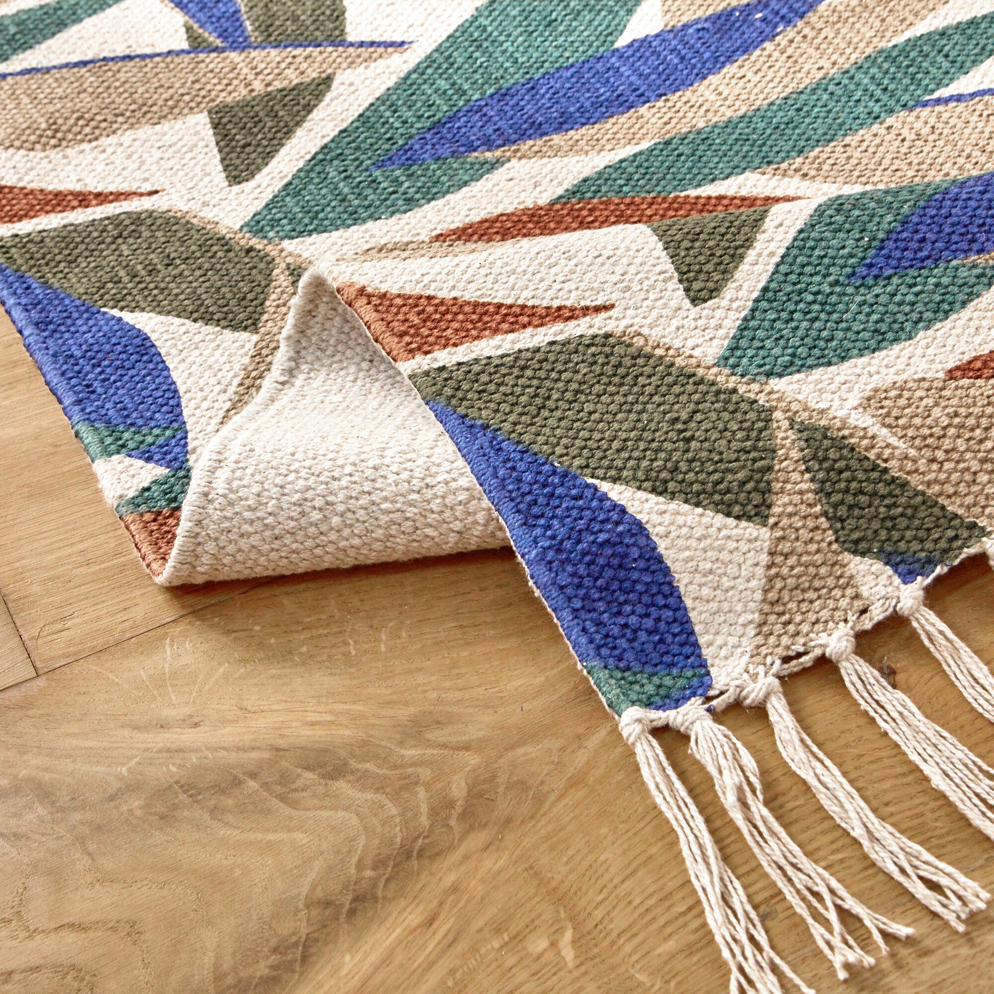 Tapis tissé petit format imprimé jungle