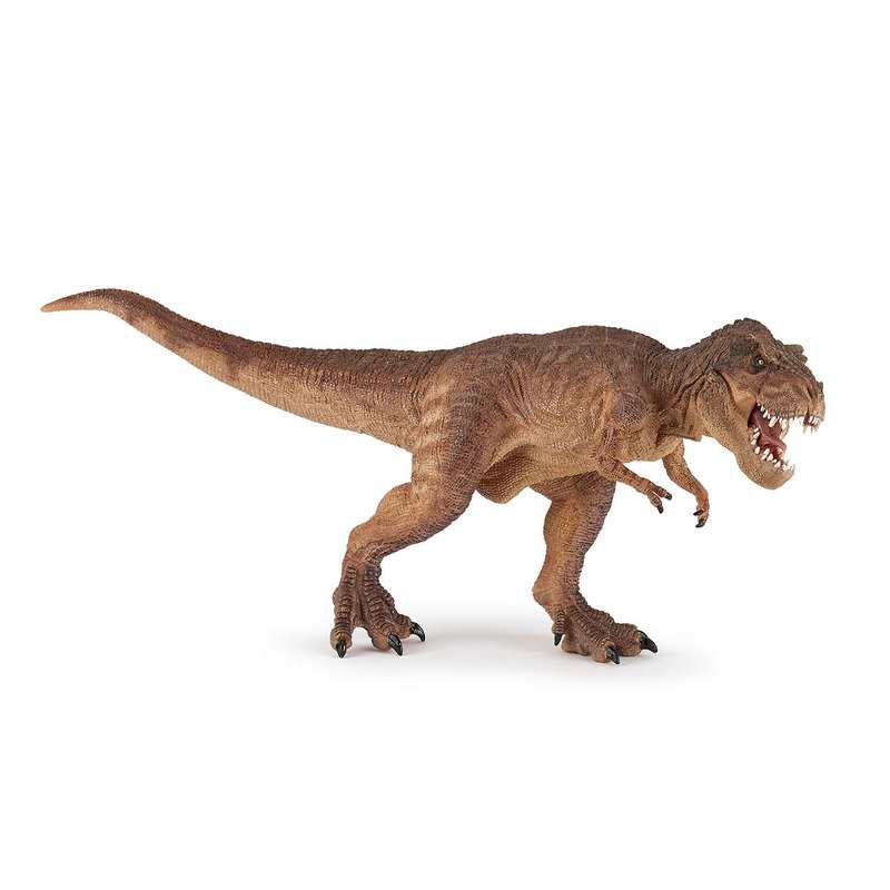 Figurine Dinosaure T-rex courant marron Papo