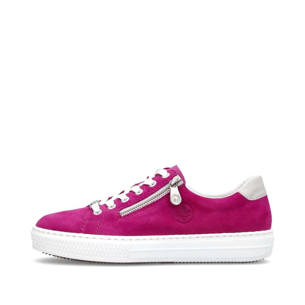 RIEKER Freizeit Schnürer lila/pink