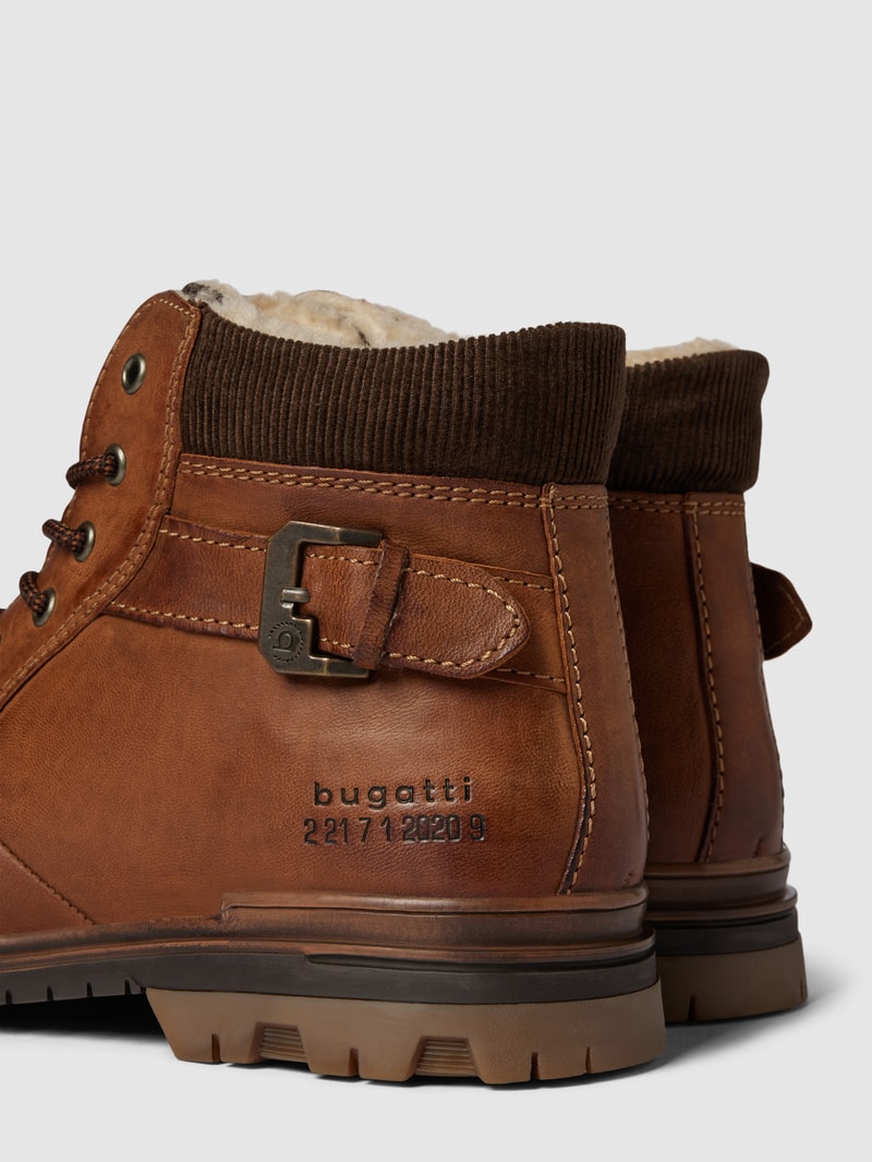 Boots aus Leder Modell 'Medro' in cognac