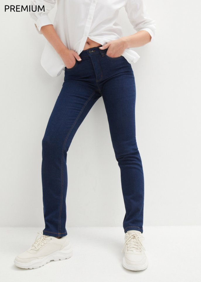 Essential Basic Stretch-Jeans, Straight