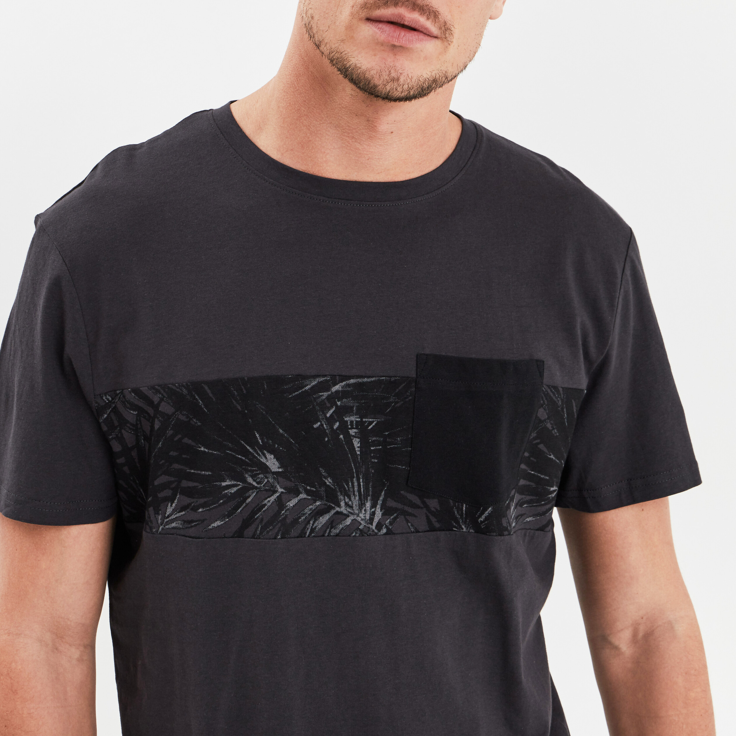 T-shirt manches courtes Liberto gris foncé homme | La Halle