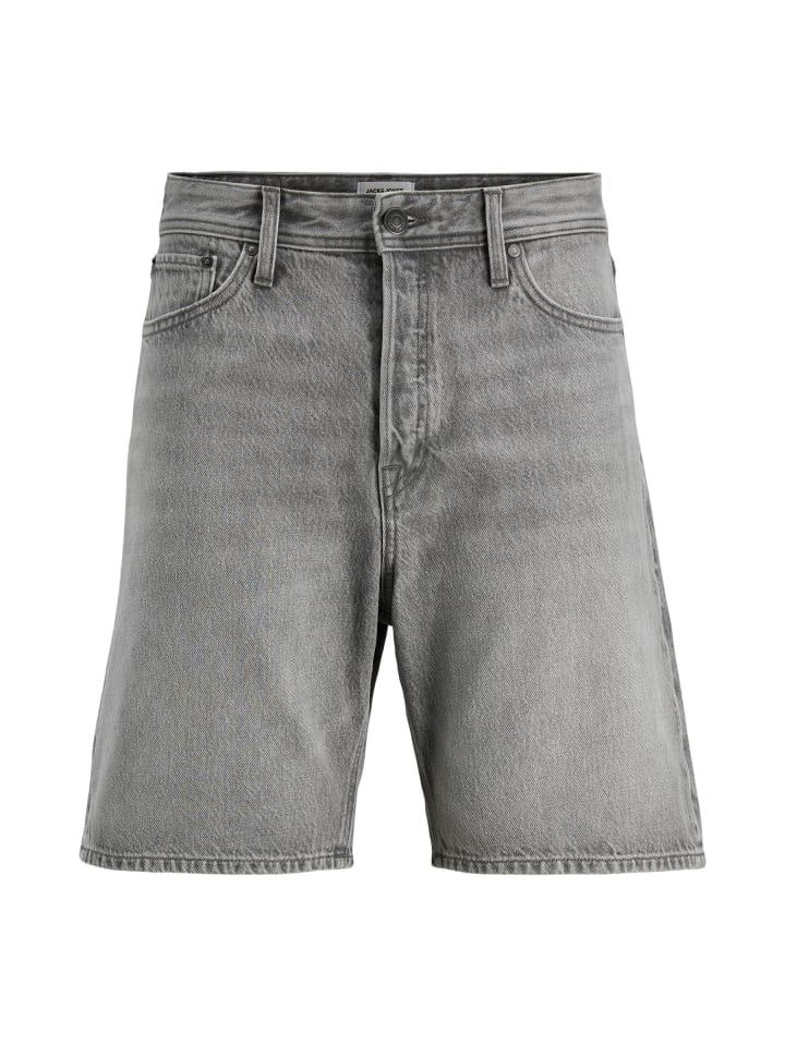 JACK & JONES PLUS Jeans-Shorts in Grey Denim günstig kaufen