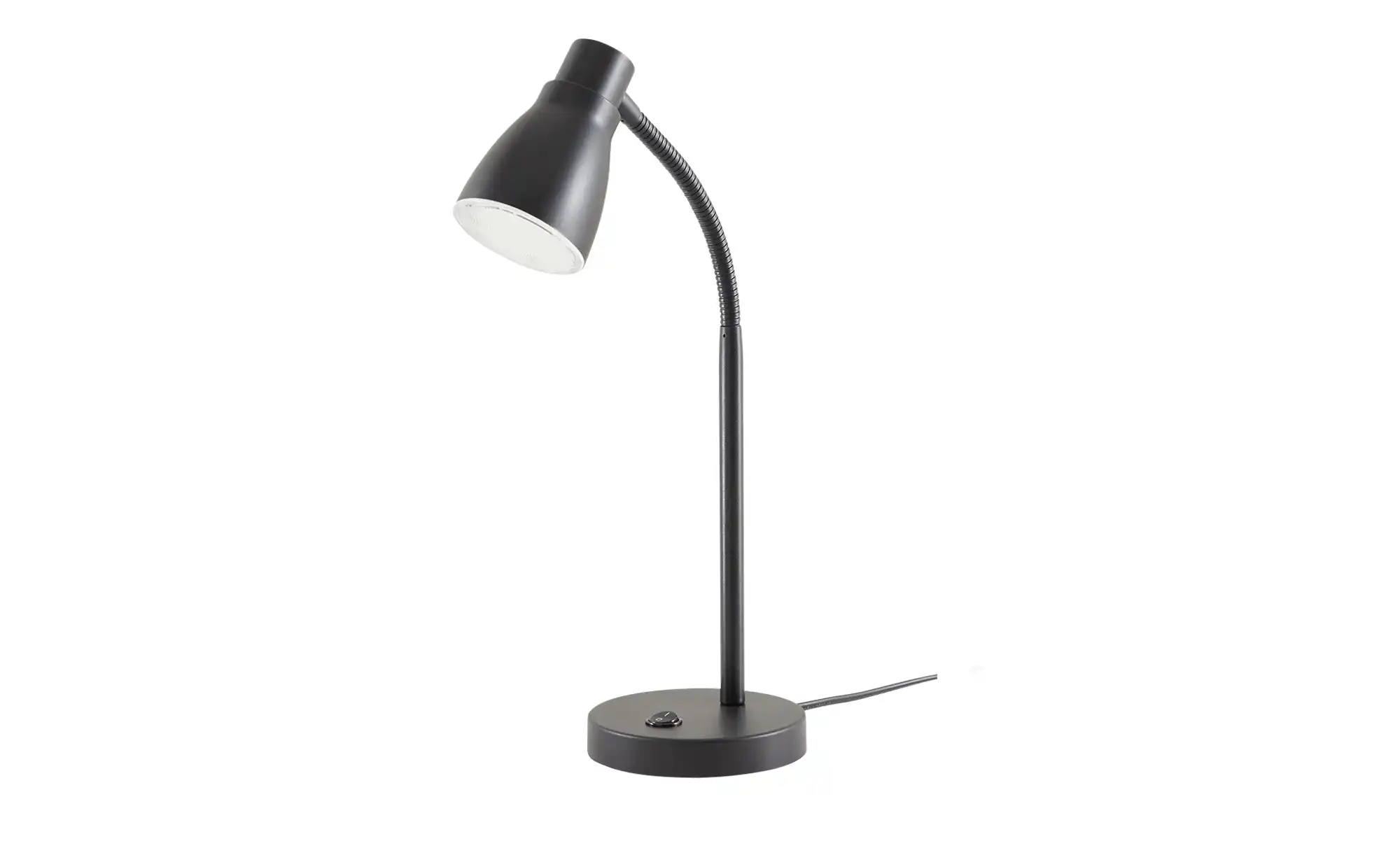 KHG LED-Tischleuchte, schwarz mit flexiblen Arm