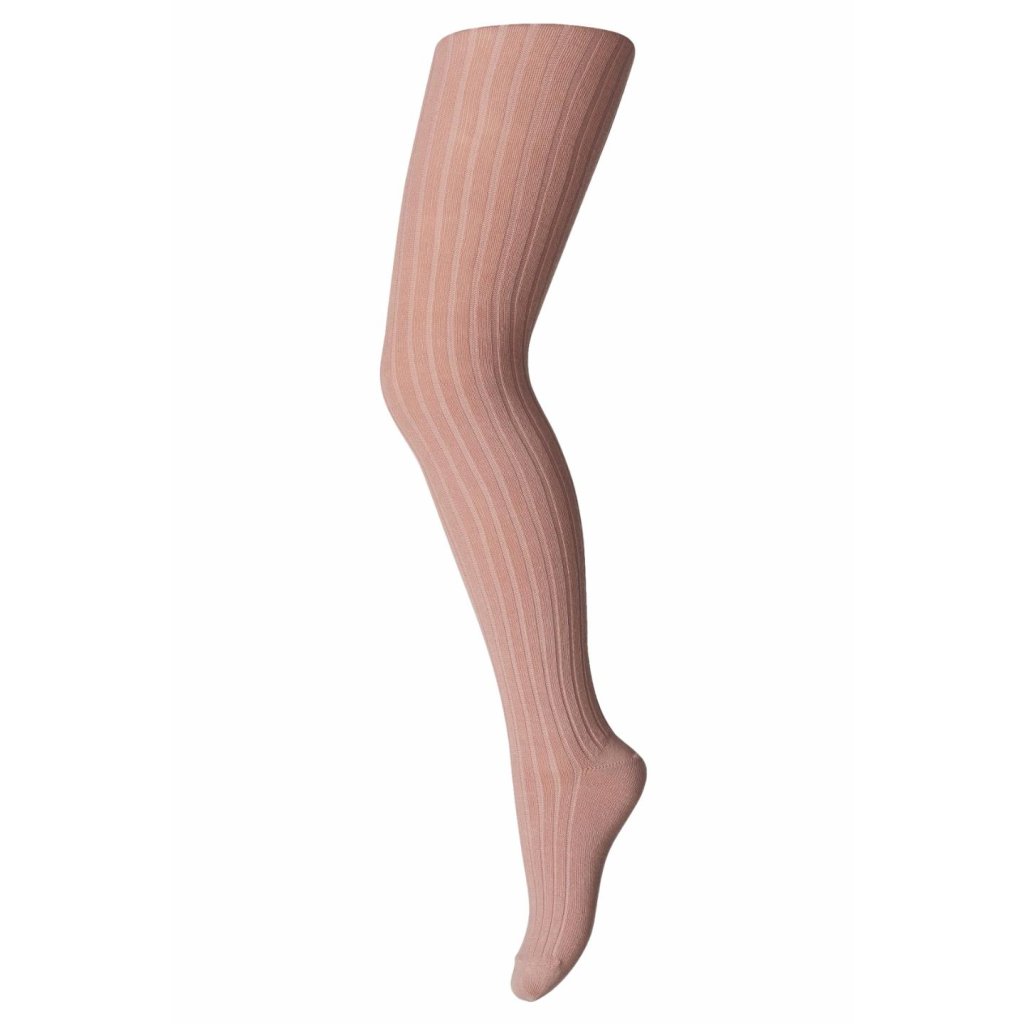 Melton Cotton Rib Wood Rose Strumpfhose