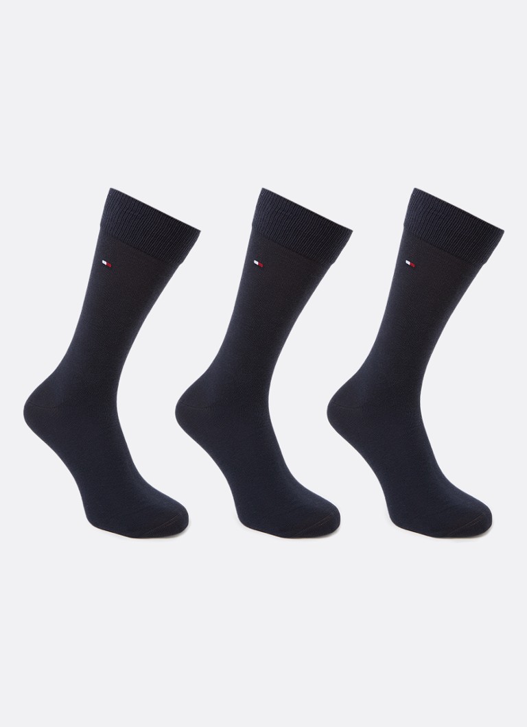 Set de 3 perechi de șosete cu logo Tommy Hilfiger
