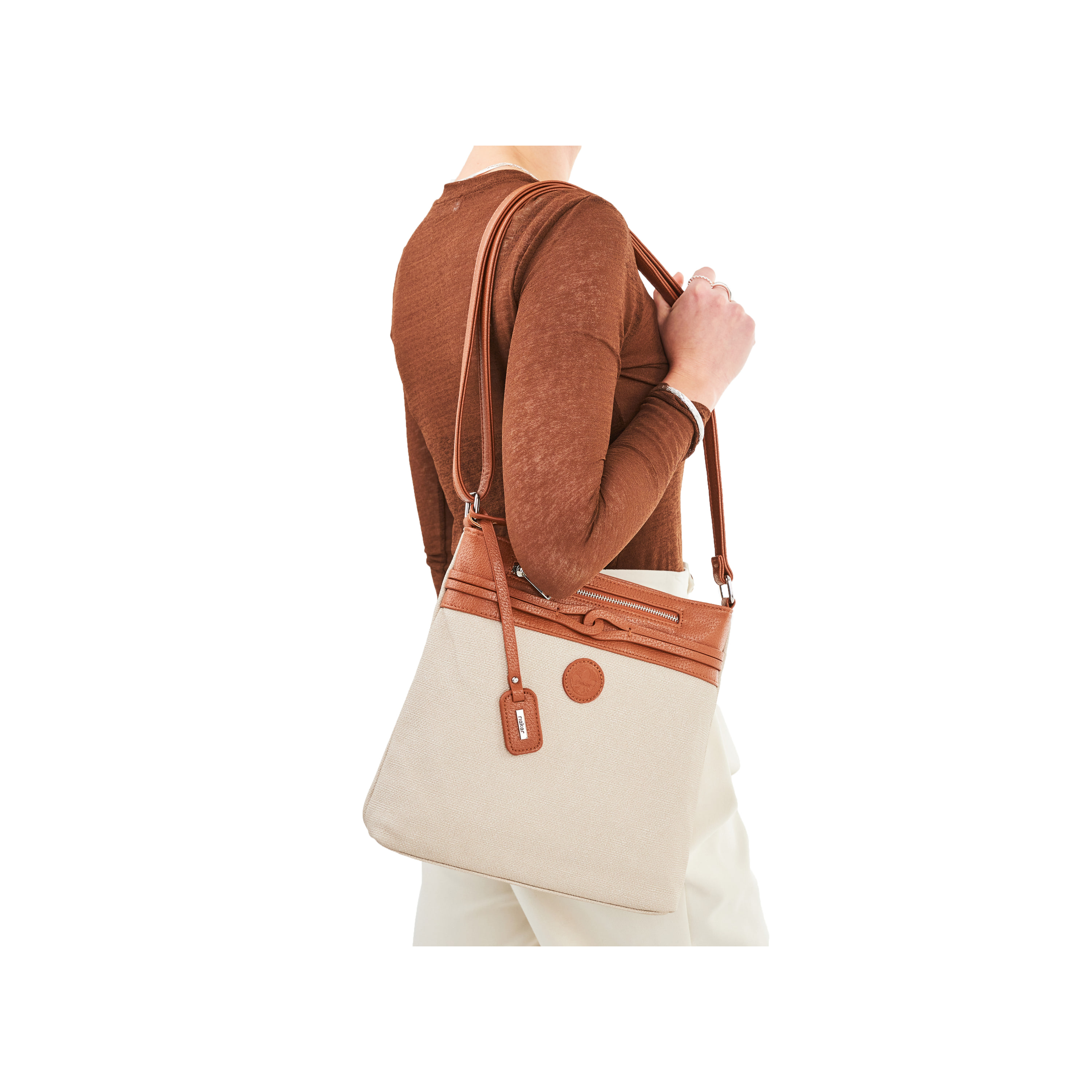 Rieker | Umhängetasche cremebeige-karamellbraun