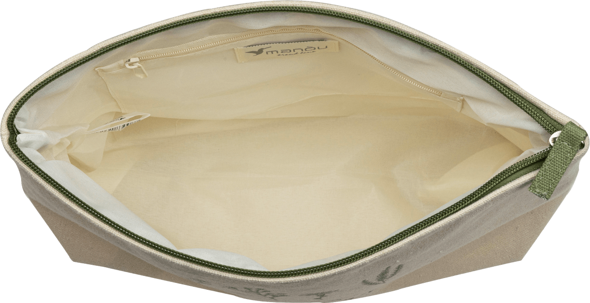 Kulturbeutel creme Blumen \bloom with grace\