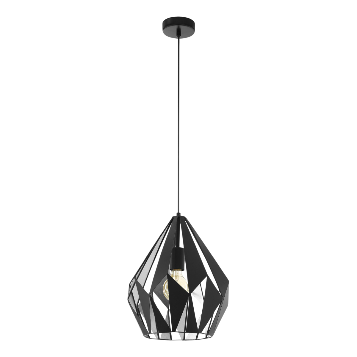 EGLO Pendelleuchte Carlton 1 Mini Schwarz Kupfer