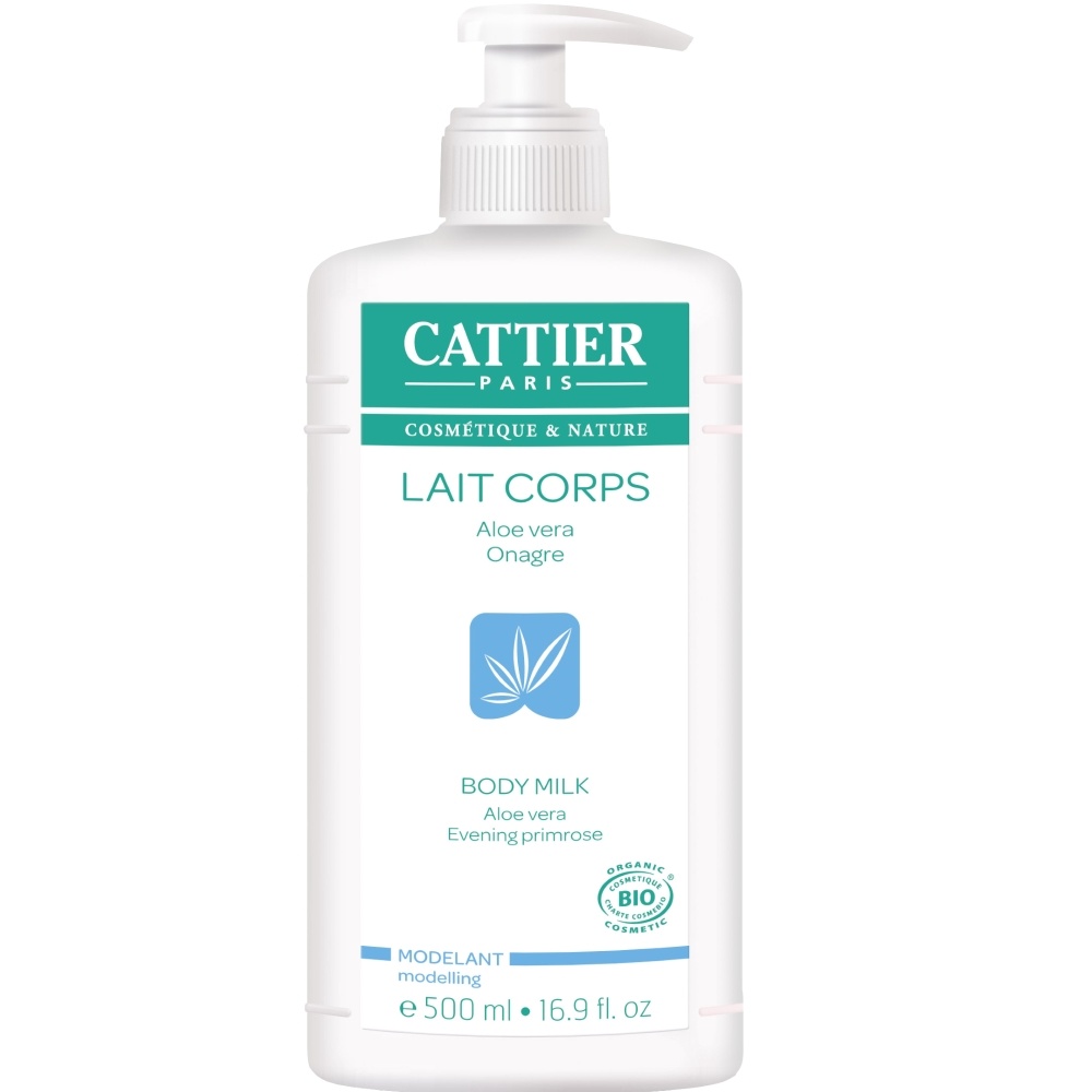 cattier Lait Modelant Aloe Vera Onagre - 500ml Laits Corps