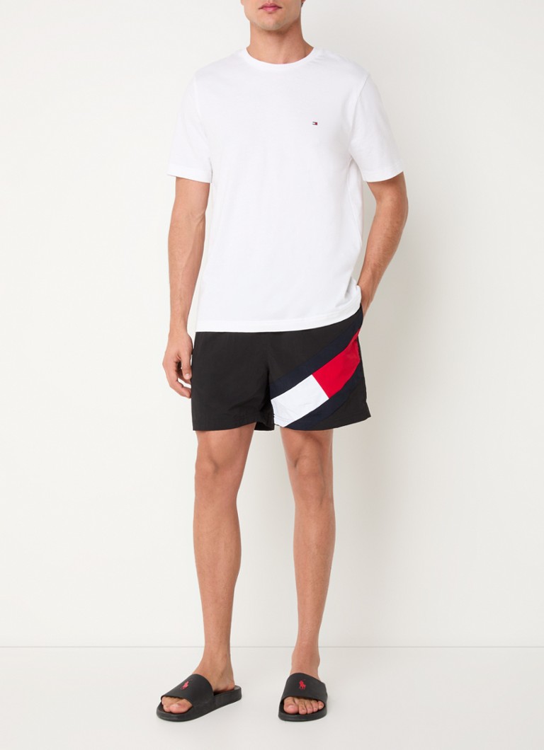 Tommy Hilfiger swim shorts with logo print and side pockets
