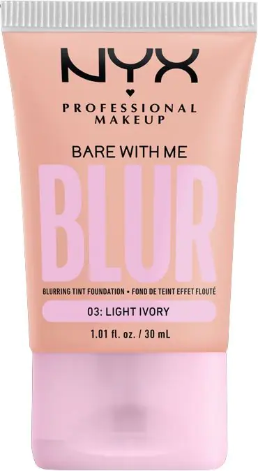 NYX Bare With Me Blur Face Foundation Lys Elfenben