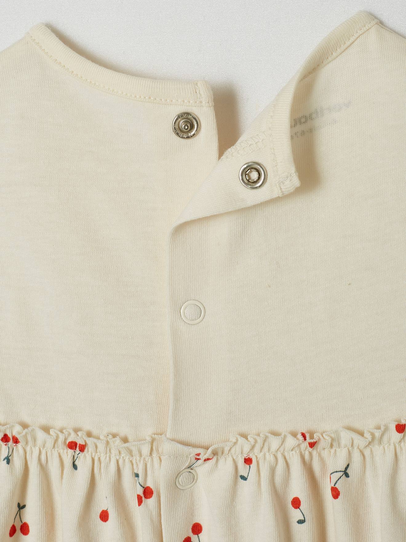 Robe et bandeau assorti bébé fille écru