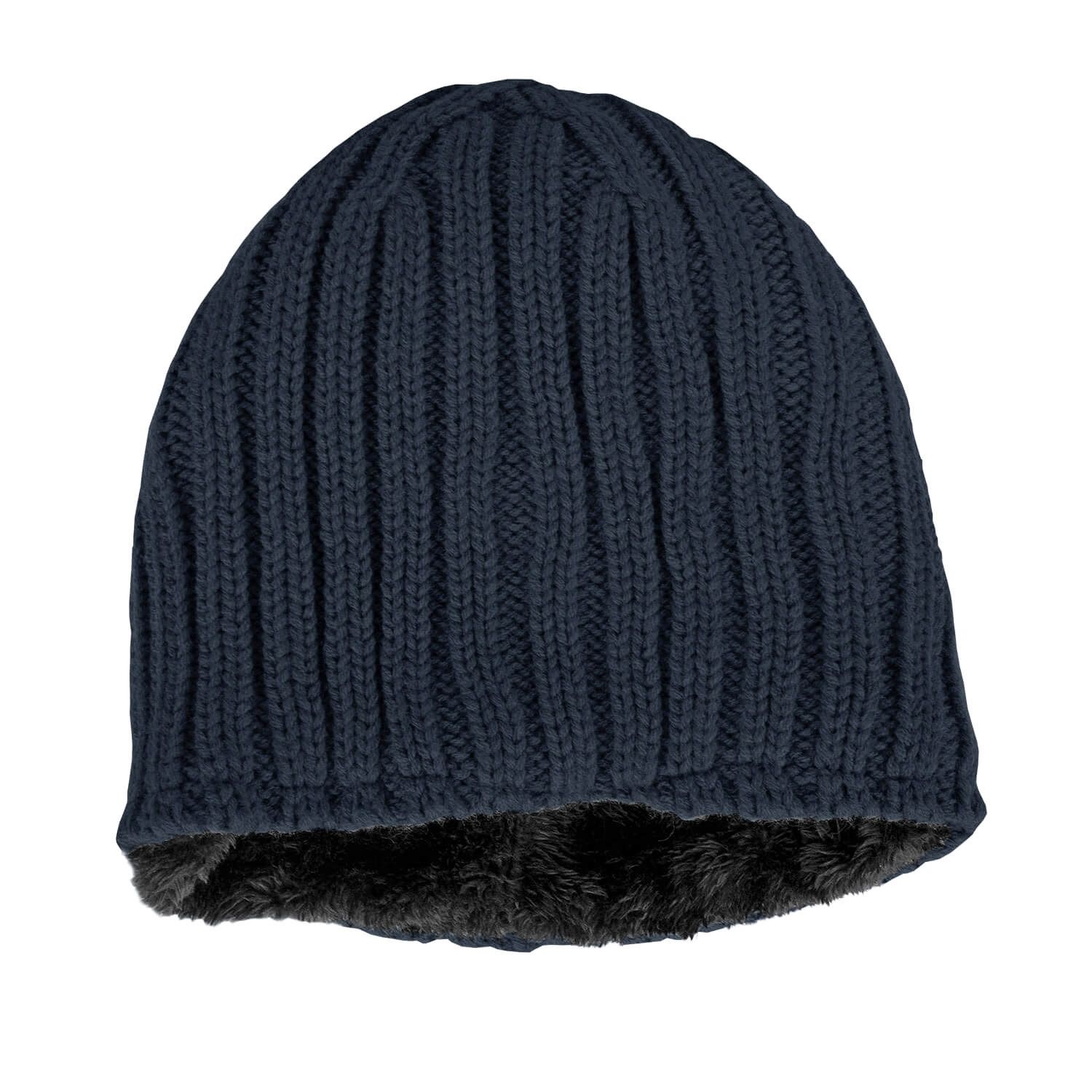 Strick Beanie gefüttert