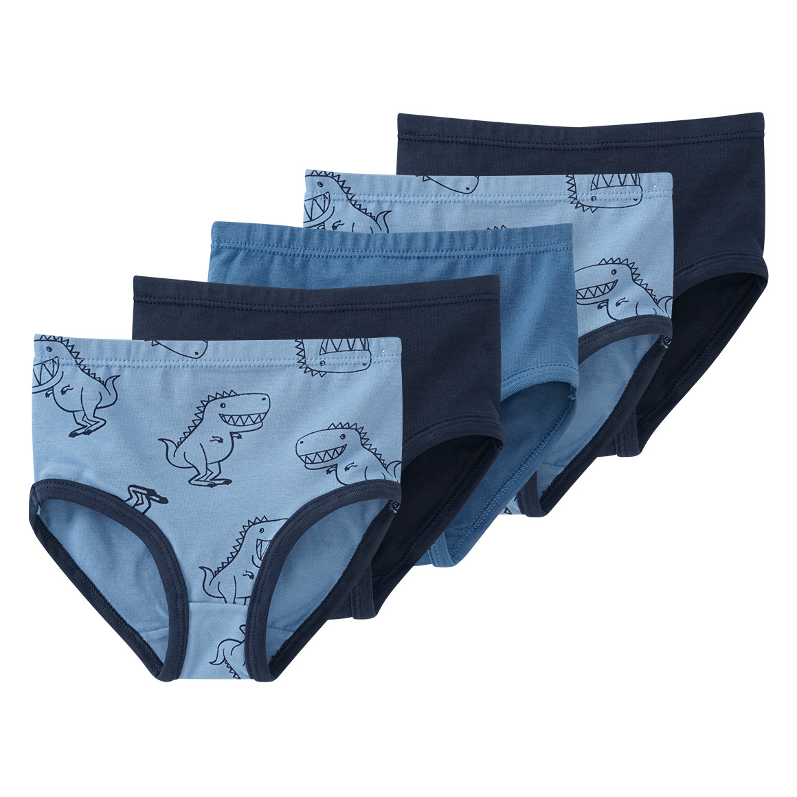 5 Baby Slips in verschiedenen Dessins