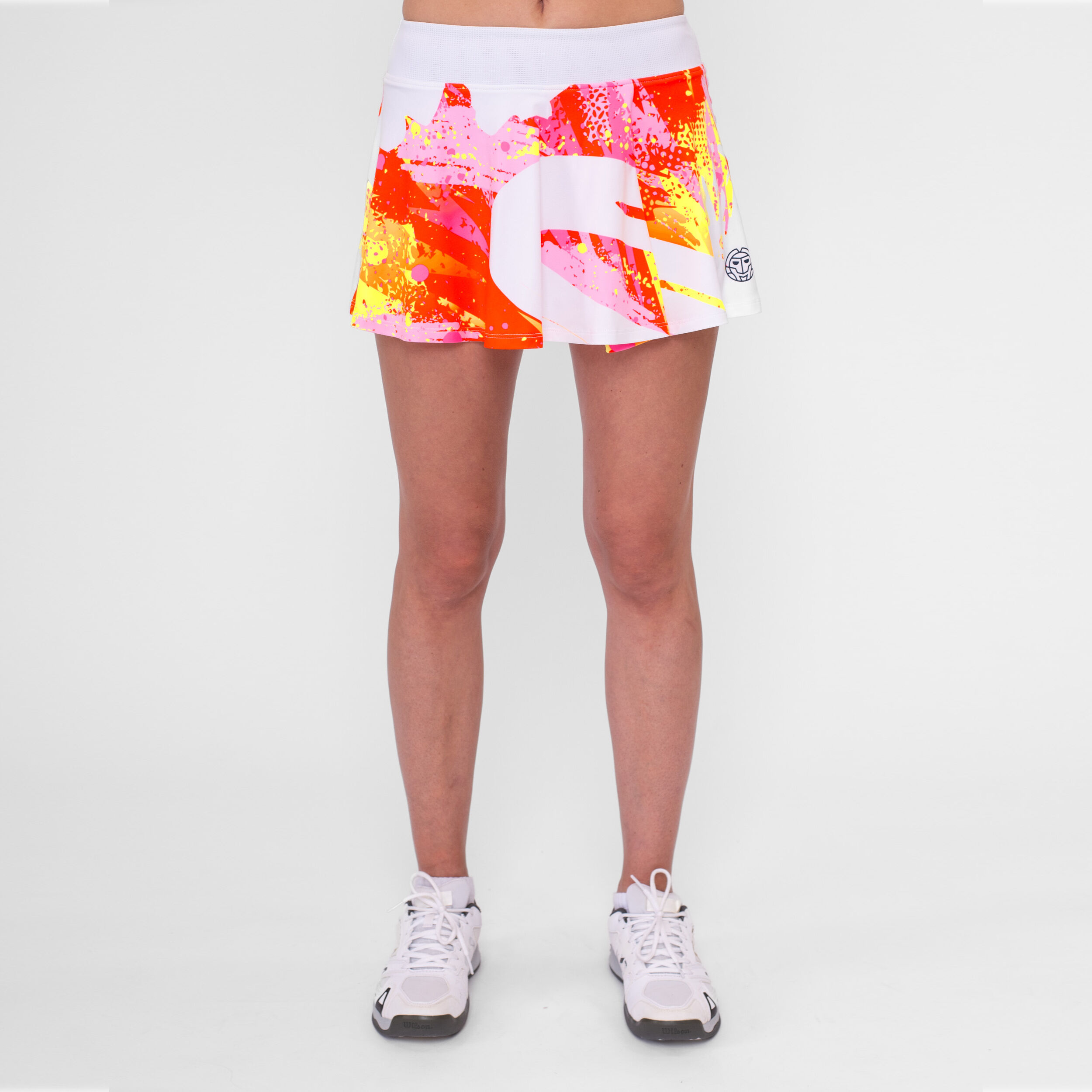 Wild Arts Printed Wavy Rock Damen - Weiß, Mehrfarbig