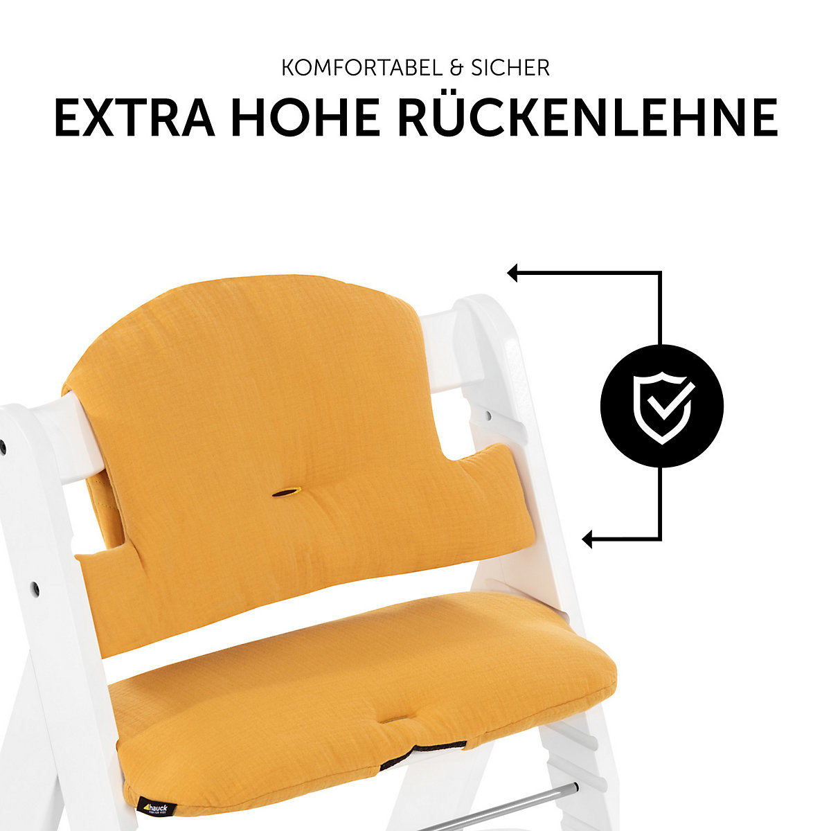 Sitzauflage Alpha Highchair Pad Select, Musselin Honey