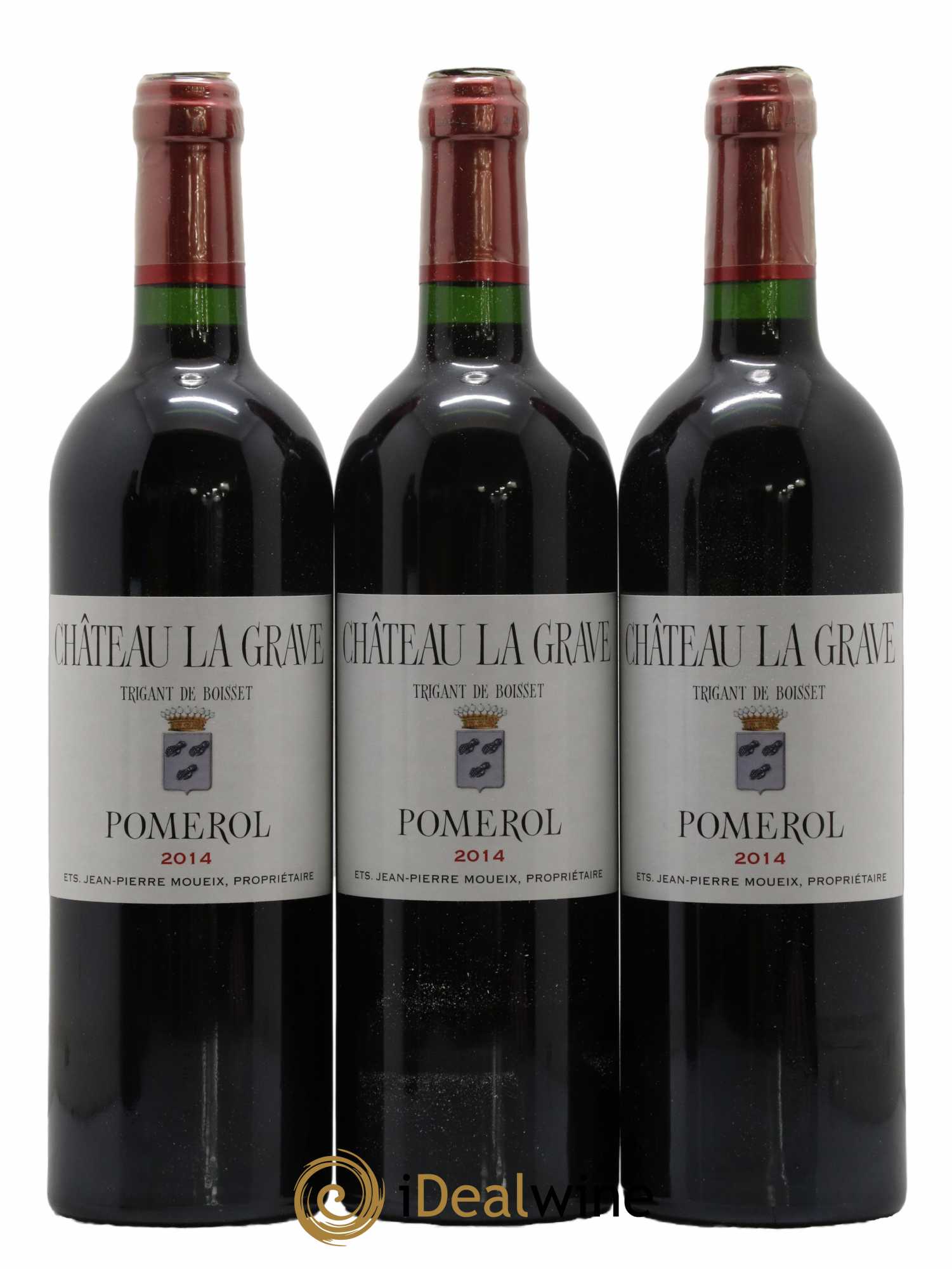 Château La Grave à Pomerol (Trigant de Boisset)  2014 - Lot de 12 Bouteilles