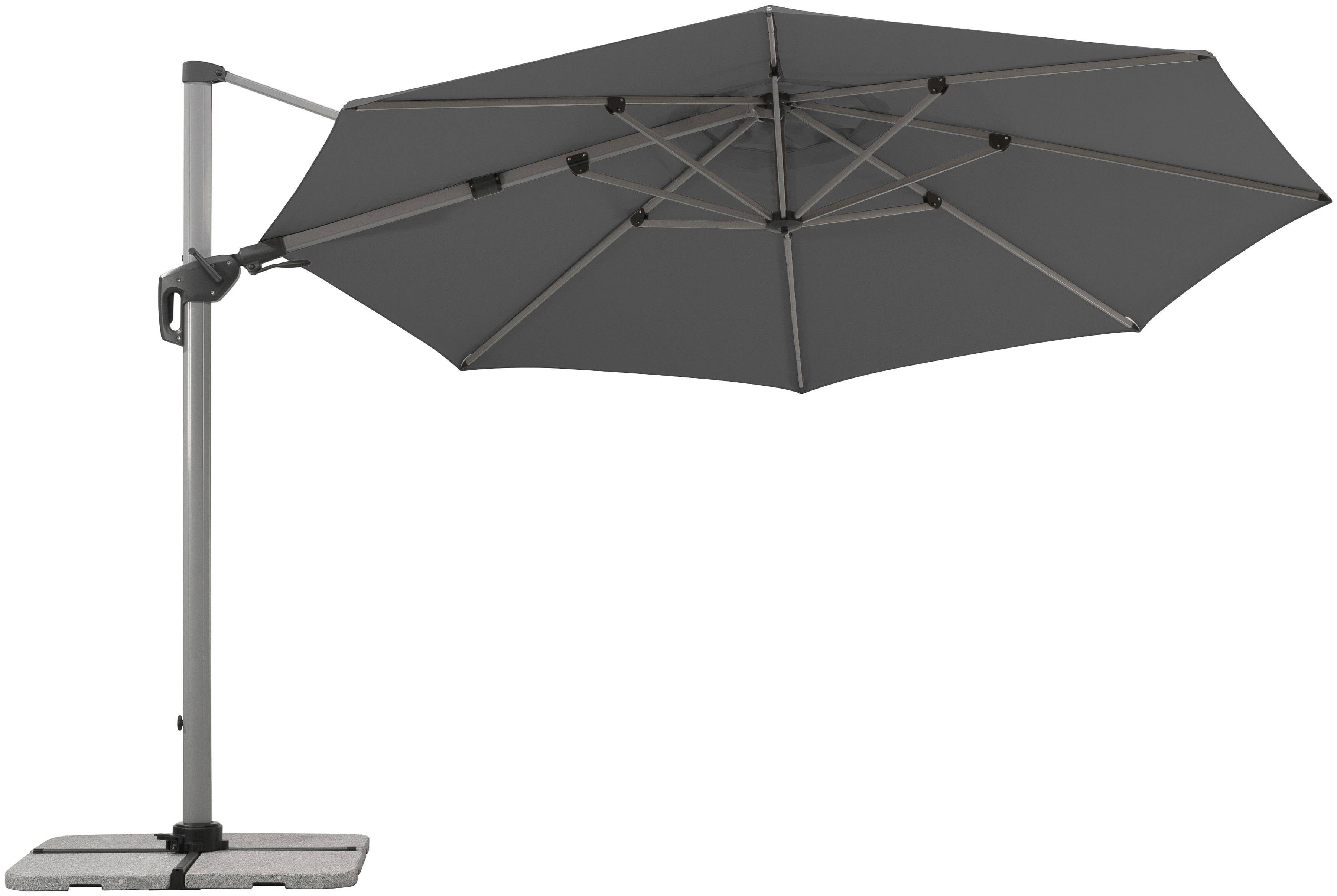Schneider Schirme Ampelschirm Bermuda, LxB: 410x342 cm, mit Schirmständer, ohne Wegeplatten
