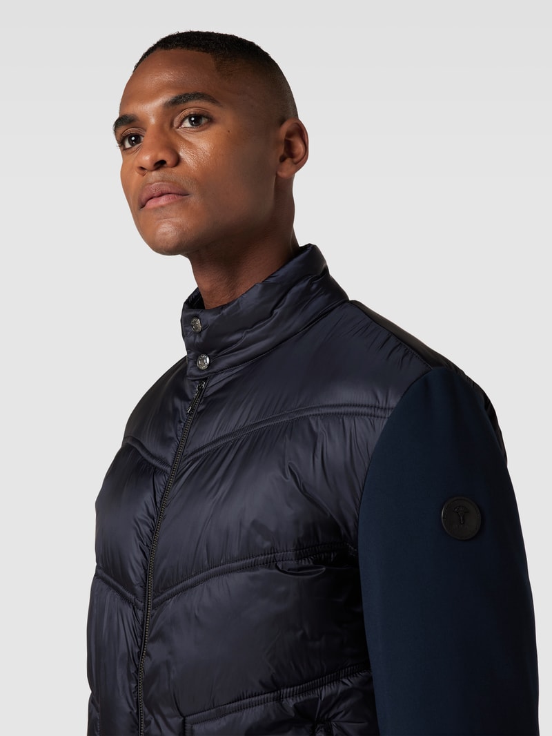 Blouson mit Reißverschlusstaschen in marineblau