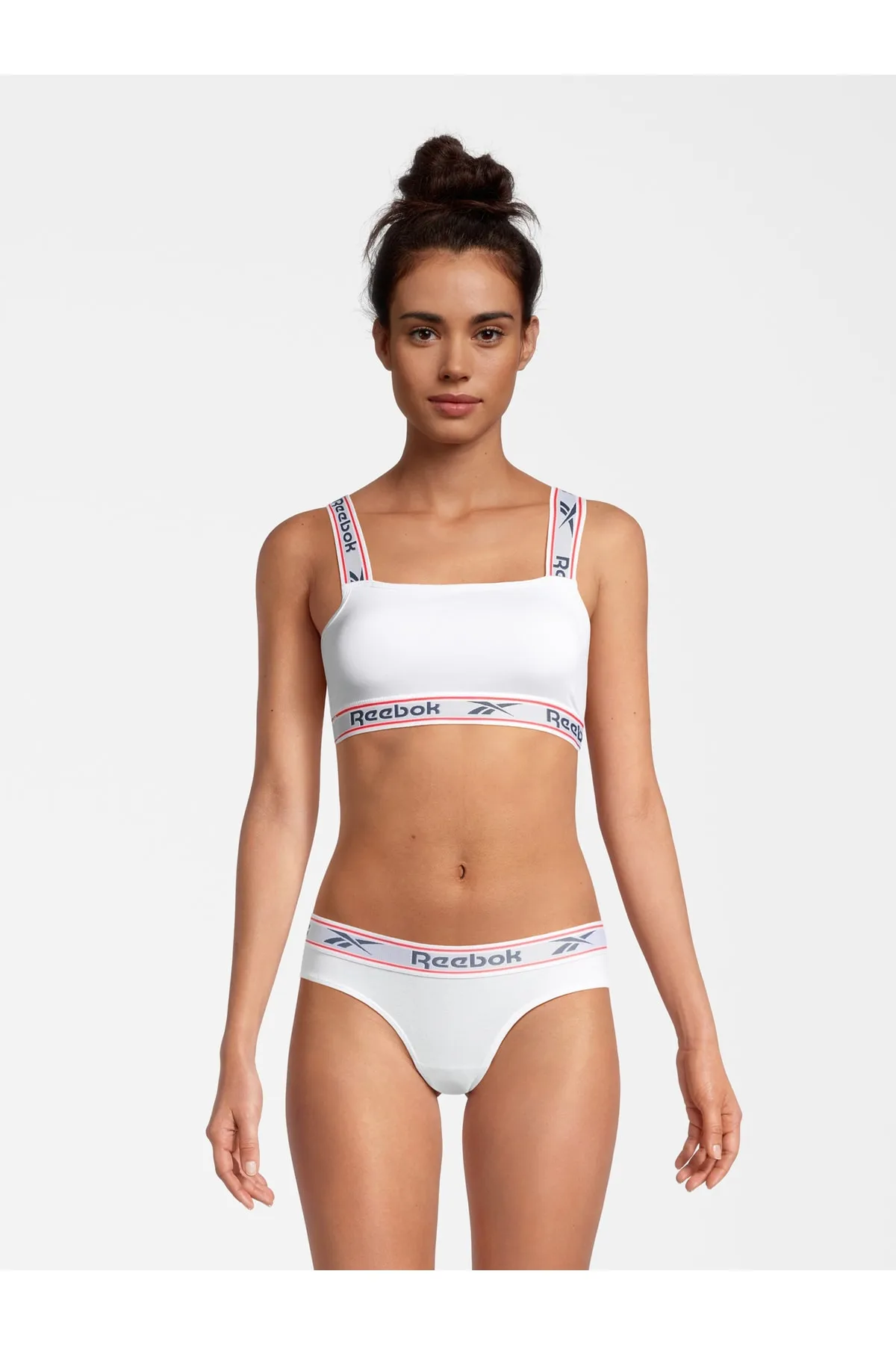 Reebok  Sport-BH - Weiß - Unifarben