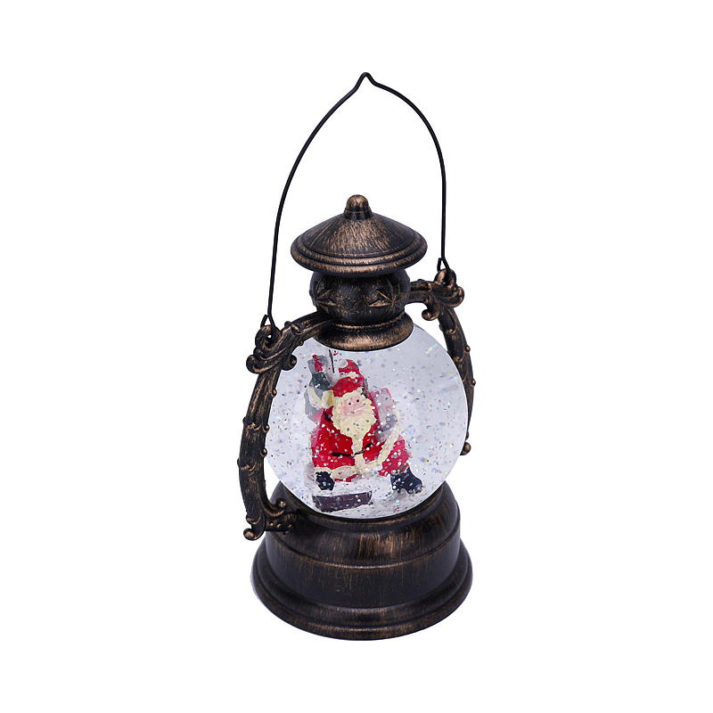 Home Lykt m/LED-lys vann og glitter