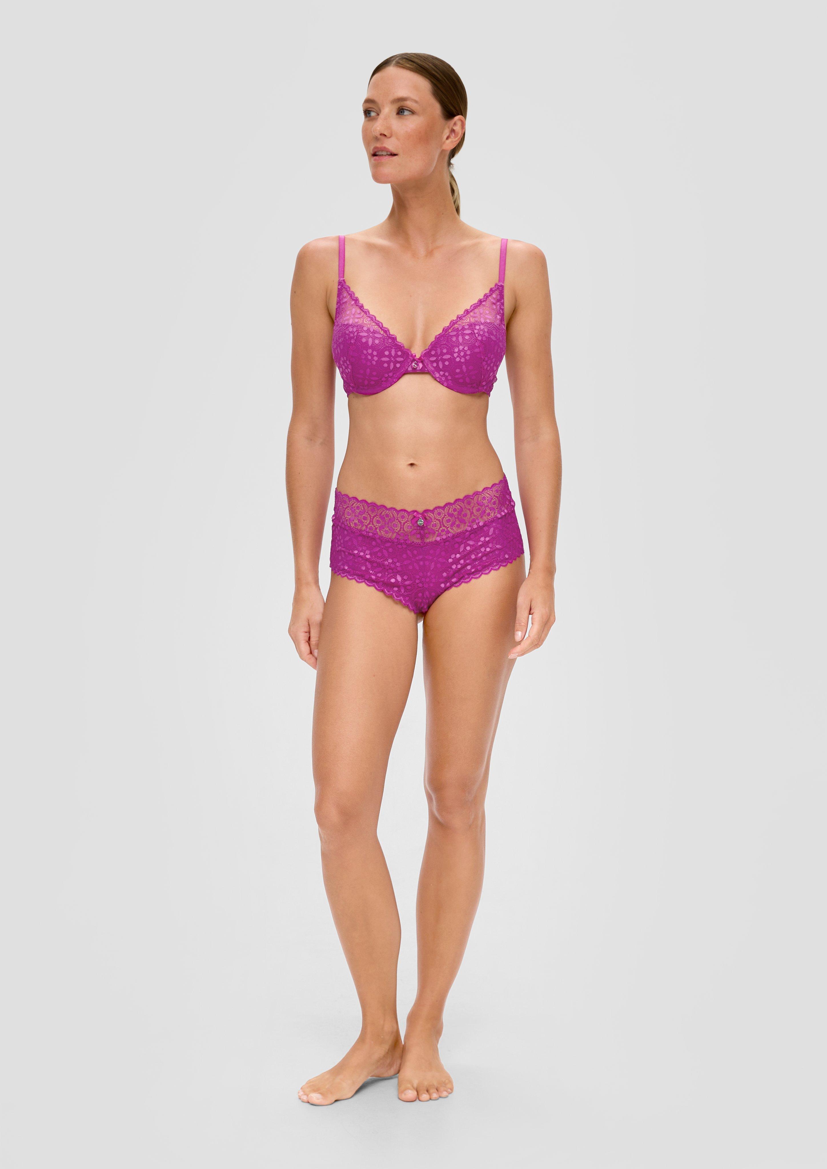 Highwaist-Slip mit Spitze  6006273-4800