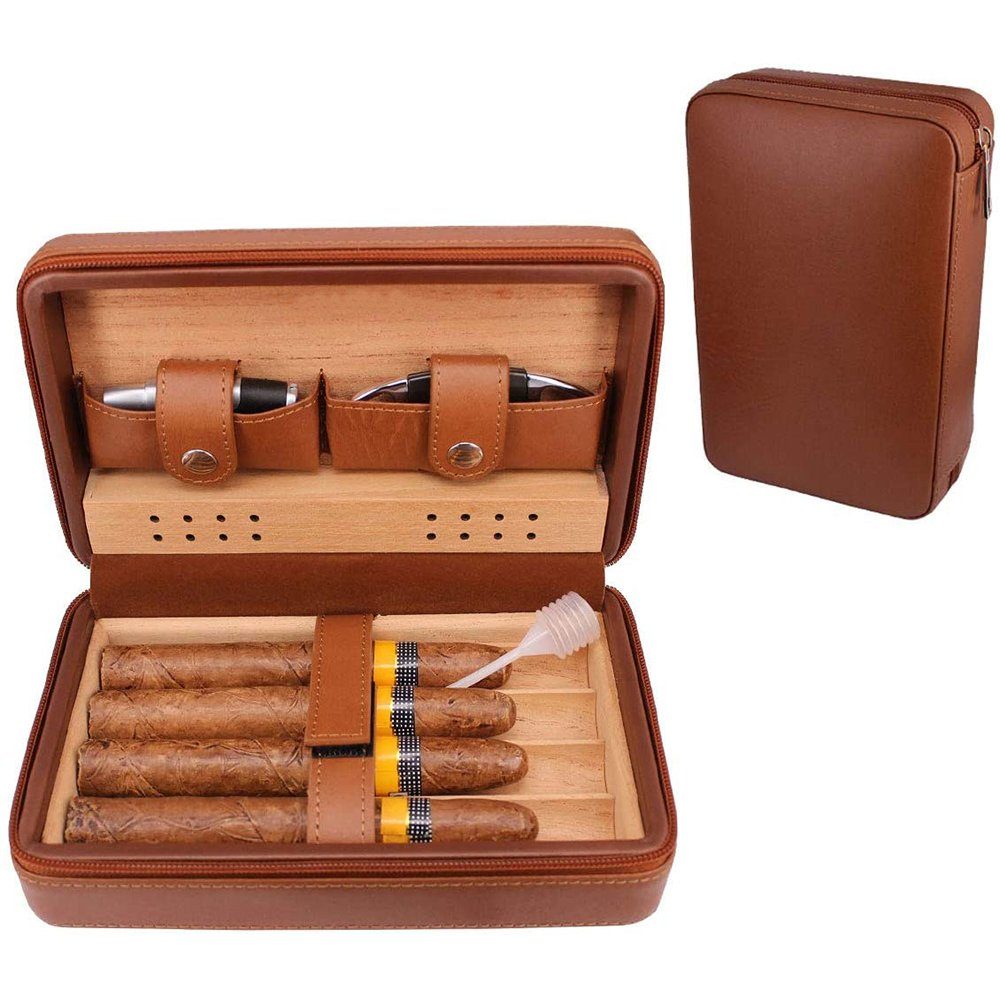 Devenirriche Humidor Zigarren Humidor PU-Leder