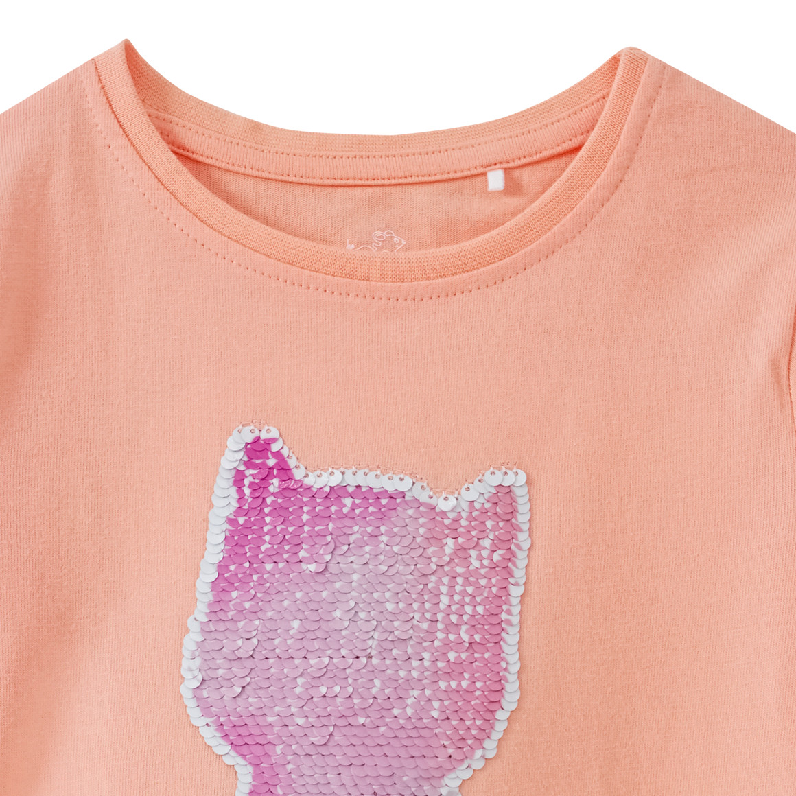 Mädchen Langarmshirt mit Wendepailletten