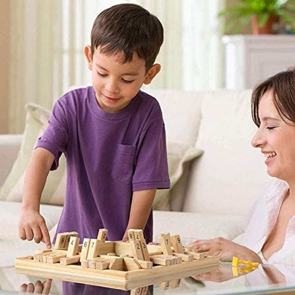 SOTOR Spieler Würfelspiel für clevere Kinder (Vier Flip Cards Spiel mit Zahlen, bunt) Party interaktive Freizeit