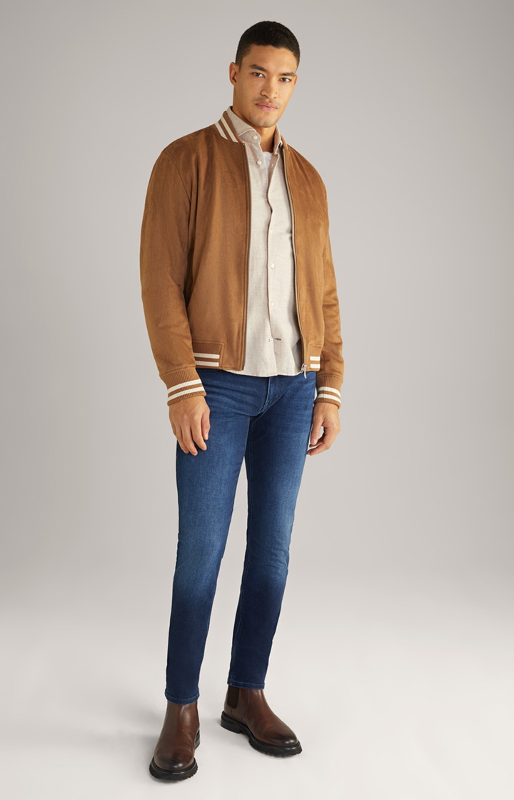 Velvet Touch Jeans Stephen in Dunkelblau Washed