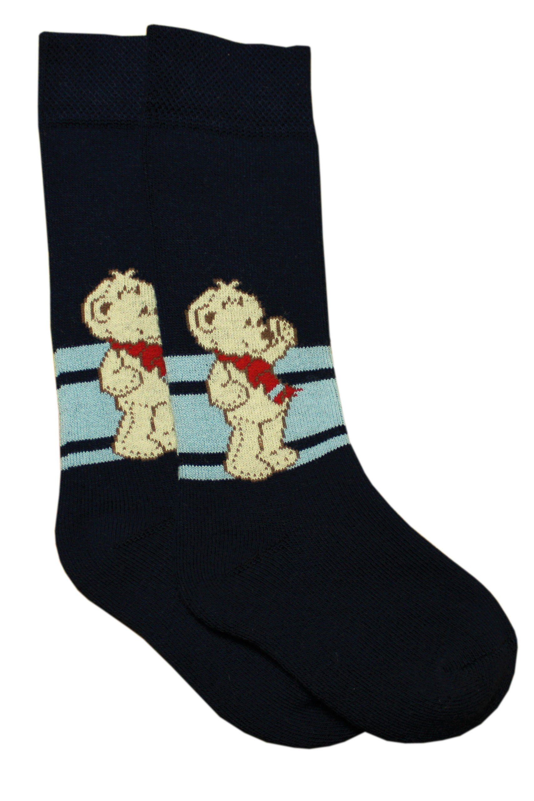 WERI SPEZIALS Strumpfhersteller GmbH Kniestrümpfe Kinder Plüsch Kniestrümpfe Thermo Voll Frottee >>Teddy<< aus Baumwolle
