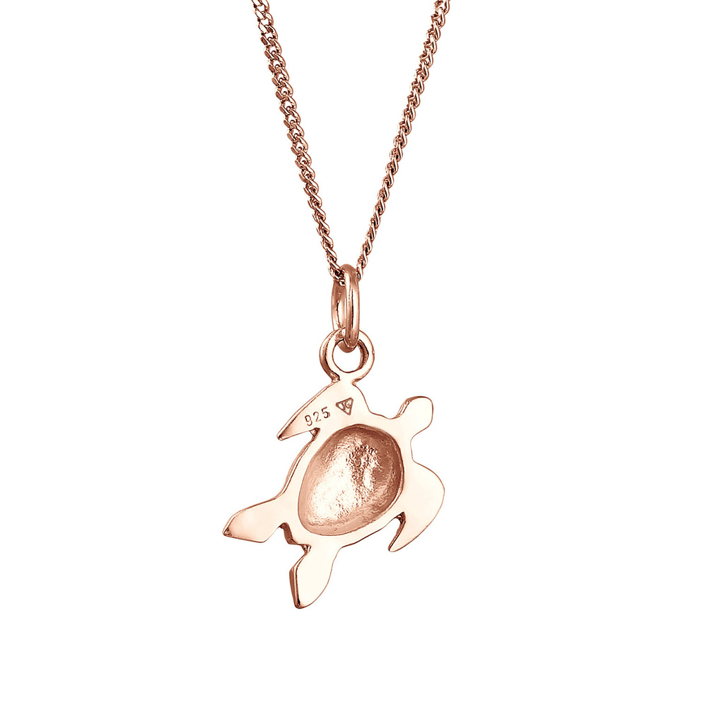 Elli Elli Collier Femmes Char Tortue Pendentif Soleil en Argent Sterling 925 Bijoux