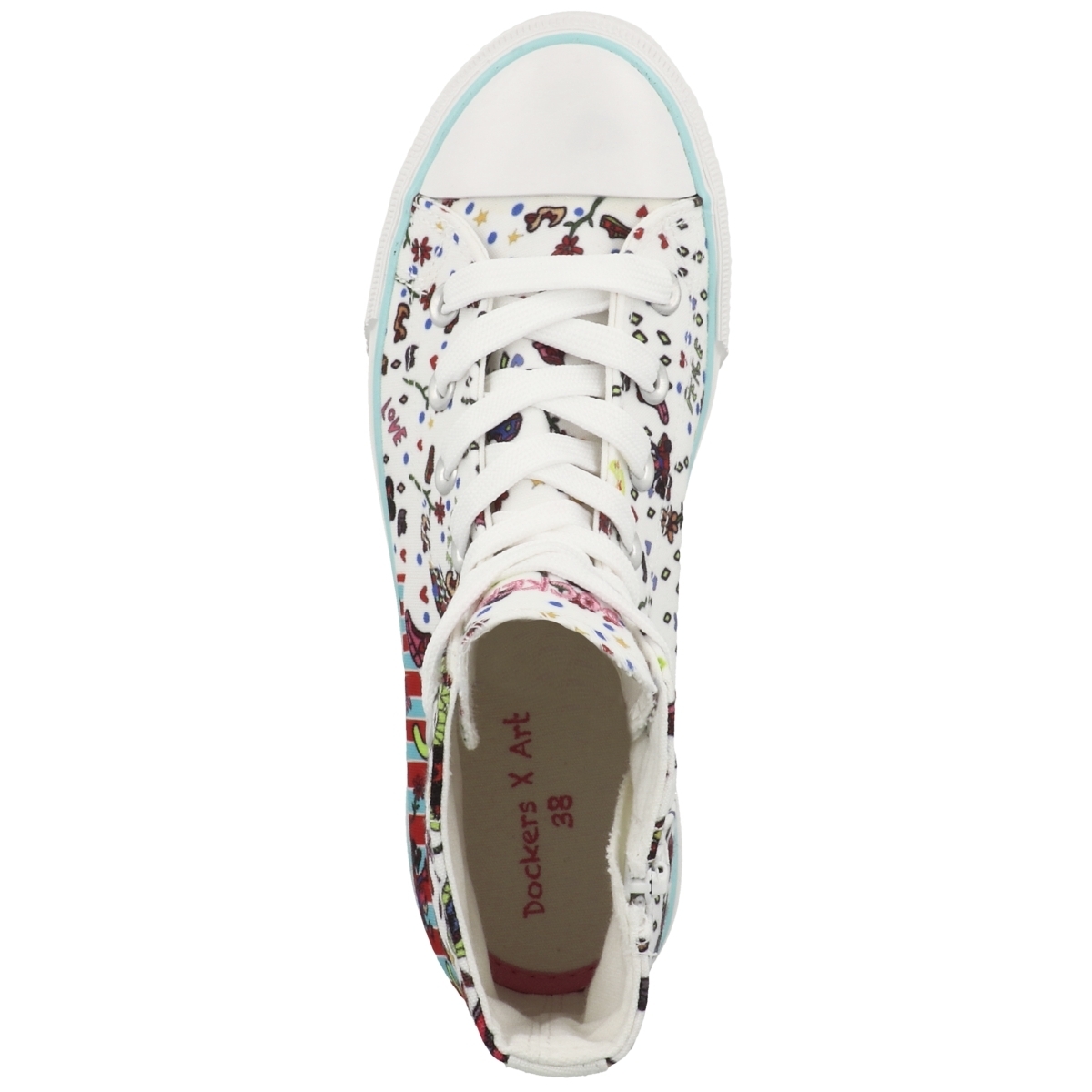 Dockers by Gerli 38AY697 X Art Limited Edition Sneaker mid weiss
