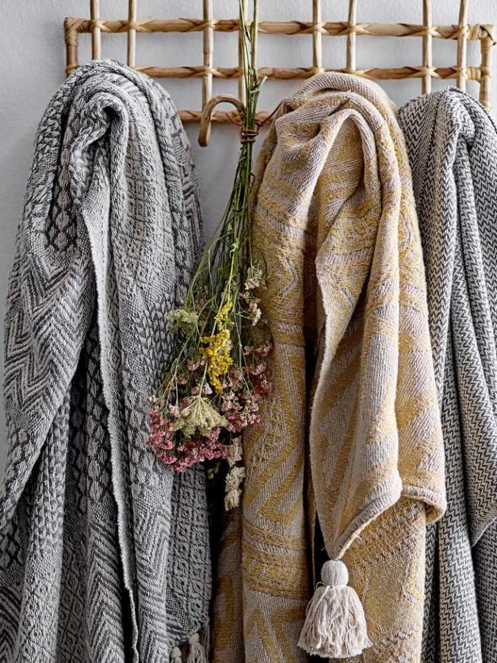 Bloomingville Decke SEFANIT Grau 130x160 cm günstig kaufen onesize