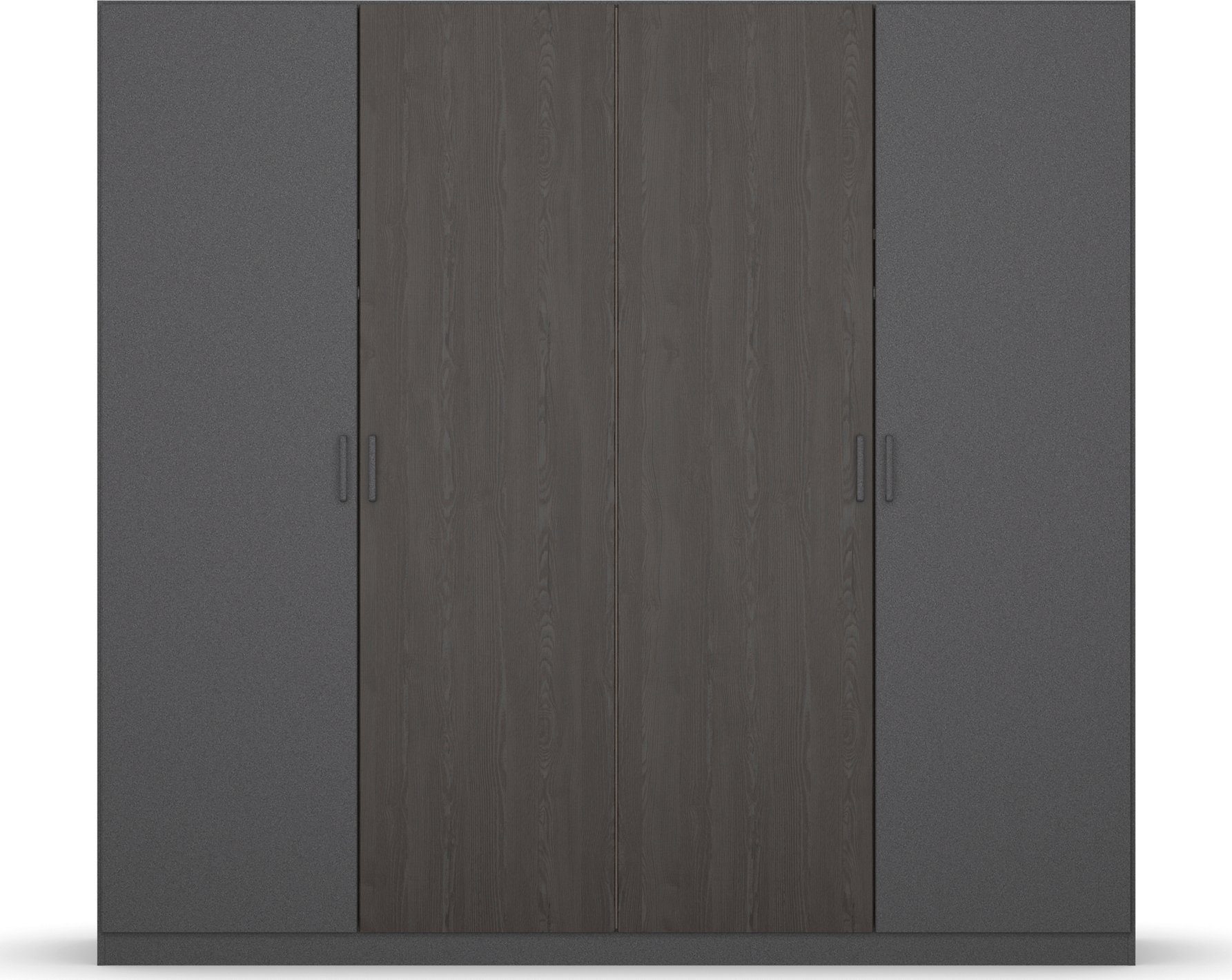 rauch Schlafzimmer-Set Miro, Drehtürenschrank in 2 Breiten, Bett in 2 Größen und 2 Hängenachttische