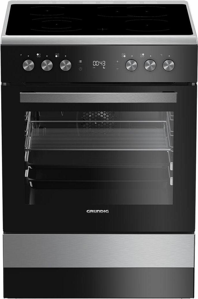 Grundig Elektro-Standherd GFBM23420, mit Backauszug, mit Tastensperre